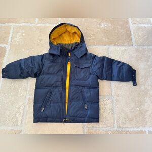 Like new GAP boy down puffer jacket navy blue